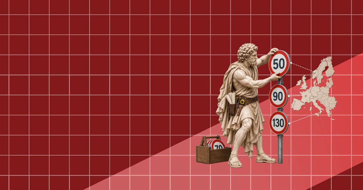 Maximumsnelheid in Nederland en Europa per land en wegtype